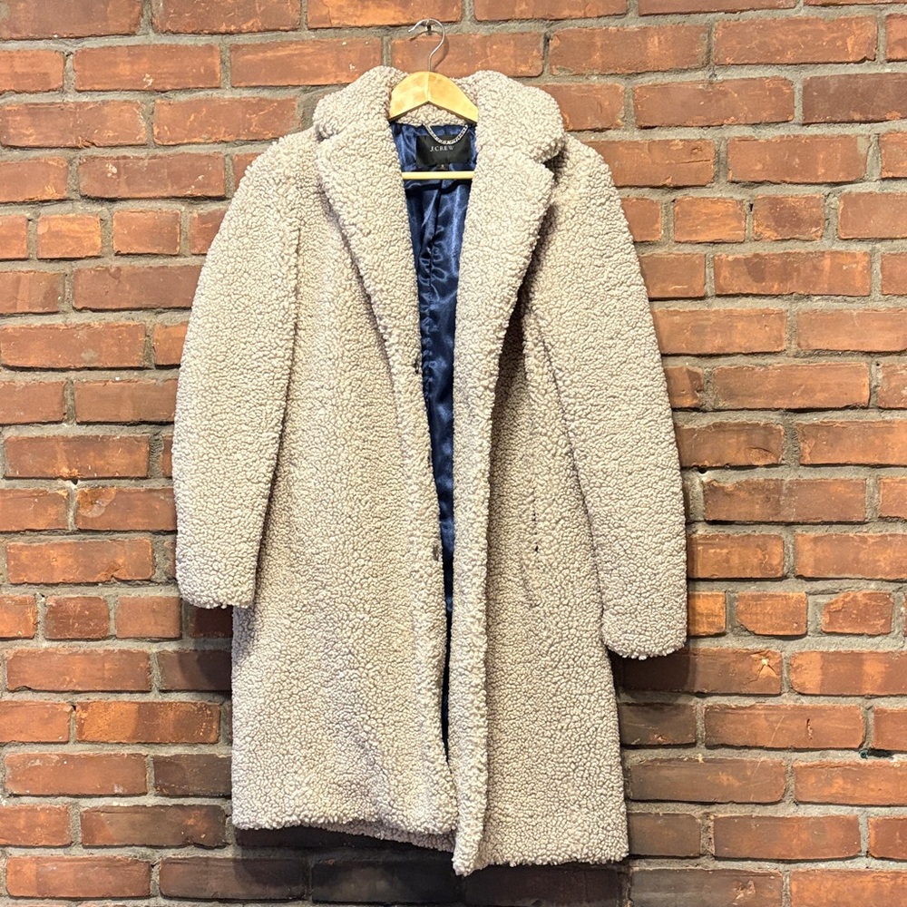 J. Crew Cream Teddy Jacket